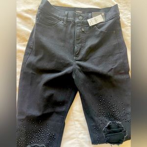 NWT Express Jeans Black Size 6 Reg